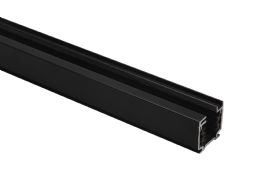 25-402  4m Black Aluminium Profile Surface Mounted Track 36 x 32mm